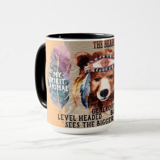 "My Spirit Animal" De Beren koffie Mok (Voorkant links)