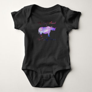My Spirit Animal De Chubby Unicorn Schattige Rhino Romper