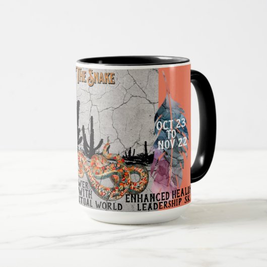 "My Spirit Animal" De Snake Coffee Mok (Voorkant rechts)