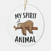 My Spirit Animal Funny Sloth Gift Keramisch Ornament (Links)