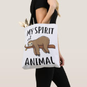 My Spirit Animal Funny Sloth Gift Tote Bag (Dichtbij)