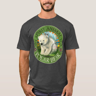 My Spirit Animal is a Polar Bear Wildlife Biologis T-shirt