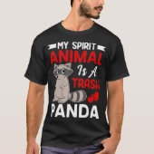 My Spirit Animal Is a Trash Panda Funny Raccoon L T-shirt (Voorkant)