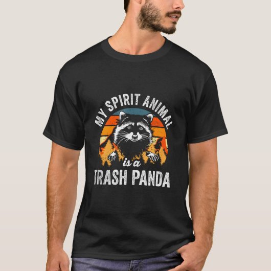 My Spirit Animal Is A Trash Panda Possum Racoon T-shirt (Voorkant)