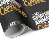 My Spirit Animal is een capibara Schattige en grap Cadeaupapier (Rol Hoek)