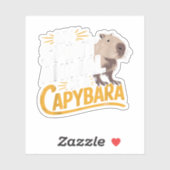 My Spirit Animal is een capibara Schattige en grap Sticker (Vel)
