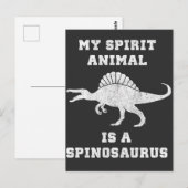 My Spirit Animal is een Spinosaurus Dinosaur Gift Briefkaart (Voorkant / Achterkant)