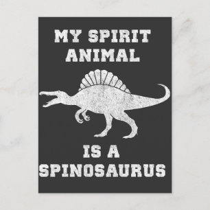 My Spirit Animal is een Spinosaurus Dinosaur Gift Briefkaart