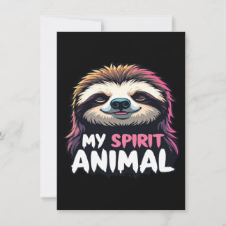 My Spirit Animal - Ontspannen Luie Luiaard Ontwerp Kaart