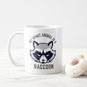 My Spirit Animal Raccon Grappig Koffiemok