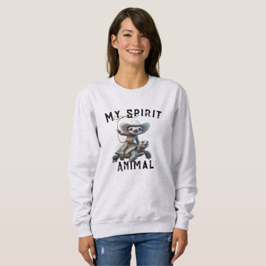 My Spirit Animal Sloth Sweatshirt - Funny Graphic! (Voorkant volledig)