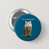 My Srit Animal Funny Meowl, Cursed Cat Owl Brainro Ronde Button 5,7 Cm (Voorkant /achterkant)
