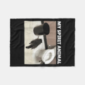 My Srit Animal Raccoon Trash Panda Drunk In The Ba Fleece Deken (Voorkant (Horizontaal))