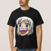My Stomach Is the Universe - Anime Meme Face T-Shi T-shirt (Voorkant)