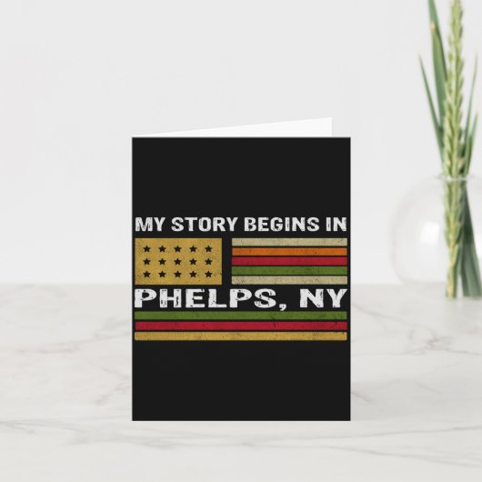 My Story Is Begins In Phelps Ny _1  Kaart (Voorkant)