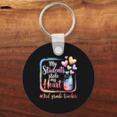 My Student Stole My Heart 3rd Grade Teacher Valent Sleutelhanger (Voorkant)