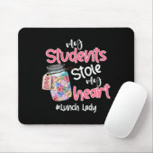 My Student Stole My Heart Lunch Lady Valentine Day Muismat (Met muis)