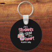 My Student Stole My Heart Lunch Lady Valentine Day Sleutelhanger (Voorkant)