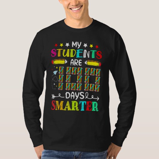 My Students Are 100 Days Smarter Happy 100th Day O T-shirt (Voorkant)