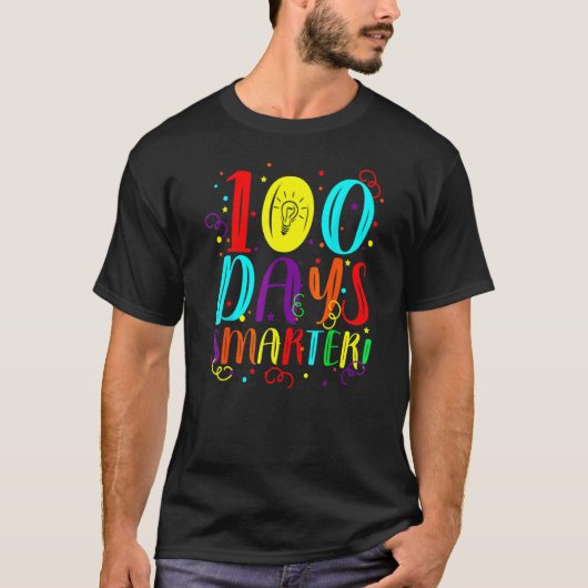 My Students Are 100 Days Smarter Happy Teacher Sch T-shirt (Voorkant)