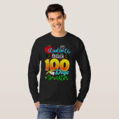 My Students Are 100 Days Smarter Happy Teacher Sch T-shirt (Voorkant volledig)