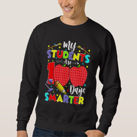 My Students Are 100 Days Smarter School Gift Kids  Trui (Voorkant)