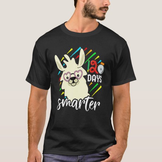 My Students are 120 Days smarter Pre K Teacher Lla T-shirt (Voorkant)