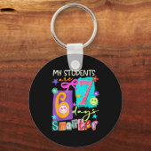 My Students Are 67 Days Smarter Funny Teacher Kids Sleutelhanger (Voorkant)