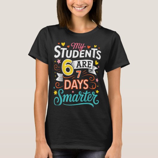 My Students Are 67 Days Smarter Funny Teacher Kids T-shirt (Voorkant)