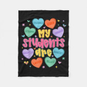 My Students Are Kind Strong Valentine Teacher Wome Fleece Deken (Voorkant)