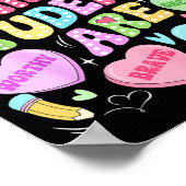 My Students Are Kind Strong Valentine Teacher Wome Poster (Hoek)