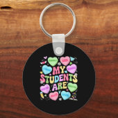 My Students Are Kind Strong Valentine Teacher Wome Sleutelhanger (Voorkant)