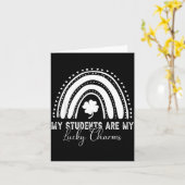 My Students Are My Lucky Charms Teacher St Patrick Kaart (Gele Bloem)