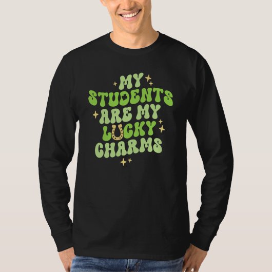 My Students Are My Lucky Charms Teacher St Patrick T-shirt (Voorkant)