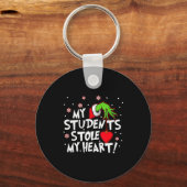 My Students Stole My Heart School Teacher Funny Ch Sleutelhanger (Voorkant)