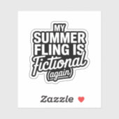 My Summer Fling is weer een fictief grappig boek Sticker (Vel)