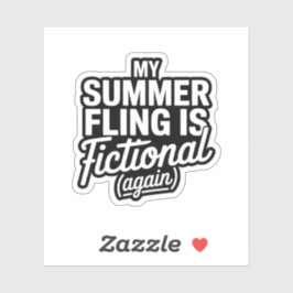 My Summer Fling is weer een fictief grappig boek Sticker