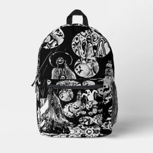 My Super Halloween black and white Bedrukte Rugzak