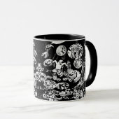 My Super Halloween black and white Mok (Voorkant rechts)