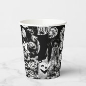 My Super Halloween black and white Papieren Bekers (Links)