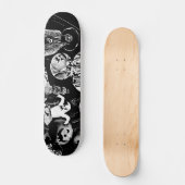 My Super Halloween black and white Persoonlijk Skateboard (Voorkant)
