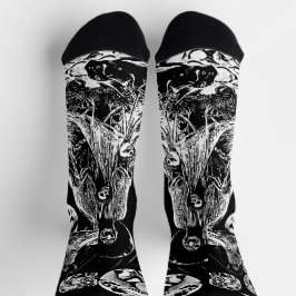 My Super Halloween black and white Sokken