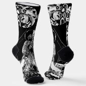 My Super Halloween black and white Sokken (Gebogen)