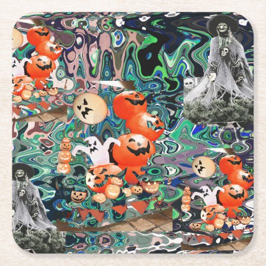 My Super Halloween V2 Kartonnen Onderzetters (Voorkant)