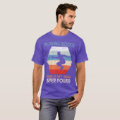 My super Power Retro Boules sports gift T-shirt (Voorkant volledig)