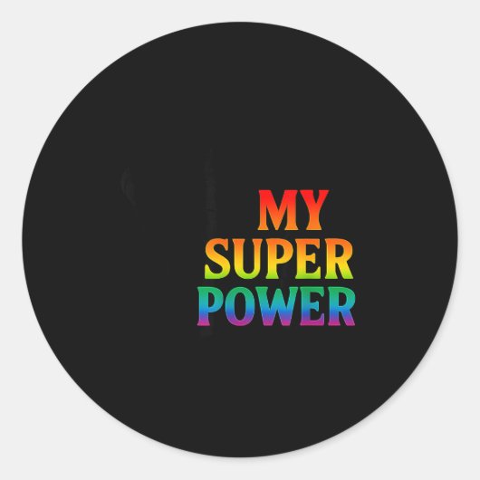 My Super Wer Faith Pride Jesus Christian Insration Ronde Sticker (Voorkant)