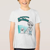 My Superpower: Am Kelavi! Kids' Tee Tri-Blend Shirt (Voorkant)