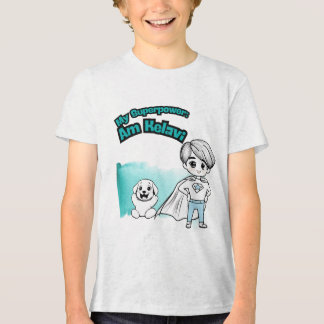 My Superpower: Am Kelavi! Kids' Tee Tri-Blend Shirt