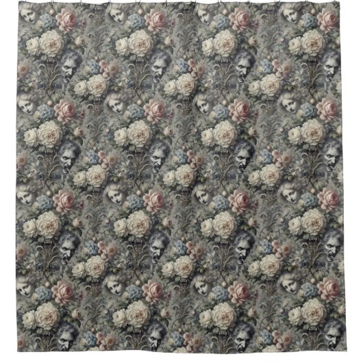 My Sweet Fang - Gotisch Victoriaans Douchegordijn (Voorkant)