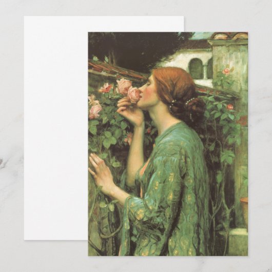 My Sweet Rose, or Soul of the Rose by Waterhouse (Voorkant / Achterkant)